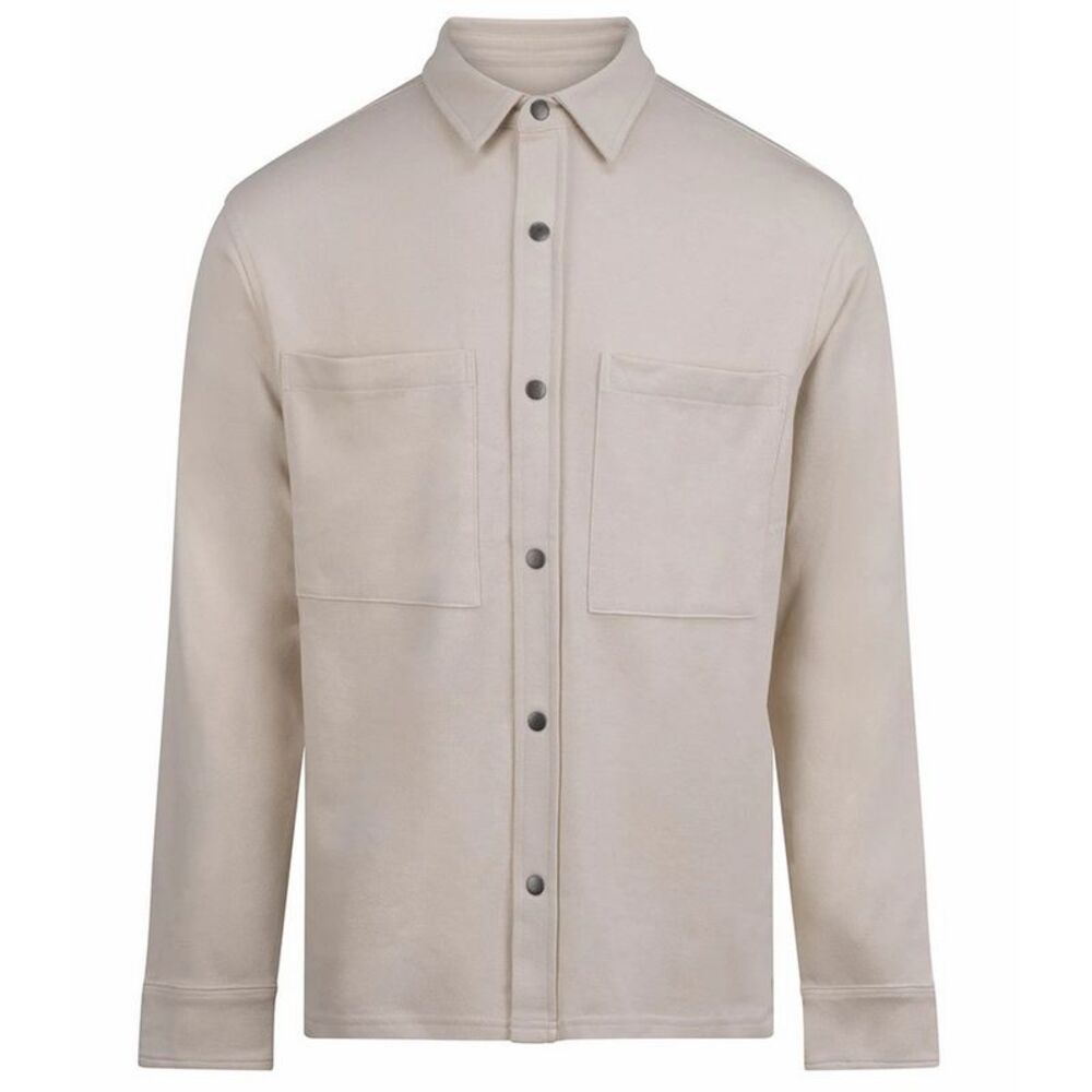 Front Row Mens Piqué Overshirt / Natural
